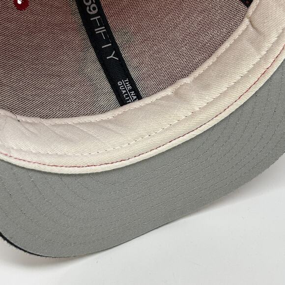 Vintage 90s Boston Red Sox Hat Baseball Cap New Era 5950 Wool USA Fitted 7 1/2 - Picture 6 of 10